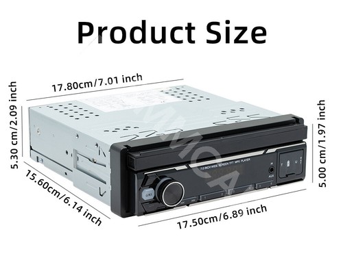 Single Din Car Stereo Radio MP5 Player 7in Bluetooth GPS Navi WiFi Android Auto - Picture 2 of 24