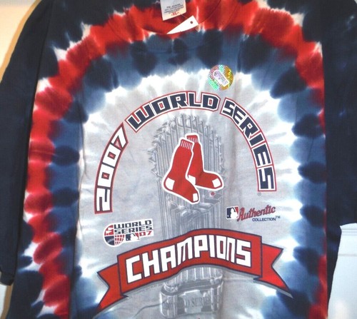 MLB 2007 BOSTON RED SOX LICENSED WORLD SERIES CHAMPIONS NEW TIE DYE T-SHIRT NWT - Picture 2 of 5