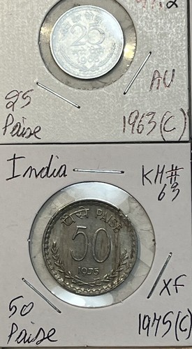 India 1957 - 2013 One 1 Paisa to 10 Rupees XF - BU 12 Coin & 1 Banknote Lot - Picture 5 of 19