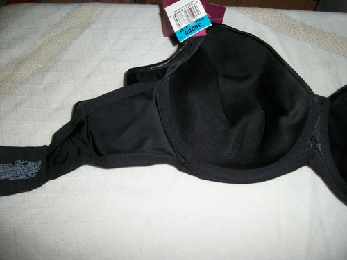 PLAYTEX SECRETS UNDERWIRE BRA SIZE 38DDD STYLE #4138 BLACK COLOR SIDE SMOOTHING - Picture 4 of 6