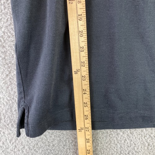 Travis Mathew Polo Shirt Men's Medium Gray Knit Short Sleeves Golf Logo - Picture 4 of 9