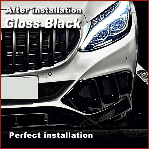 Para Mercedes W205 C250 negro brillante entradas de aire delanteras ventilación parrilla Air Vent - Imagen 4 de 11