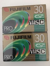 2 Fuji Fujifilm TC-30 VHSC Premium High Grade SEALED Cassette Tapes Camcorders