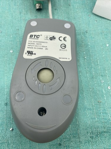 Vintage BTC M370 Browser Mouse Wired PS/2 Tracker Ball- Beige - Picture 4 of 5
