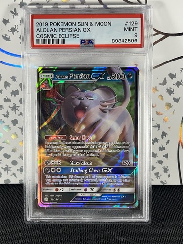Alolan Persian-GX graded PSA 9 for sale on eBay