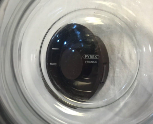 JARRA CAFETERA DE VIDRIO PYREX FRANCIA VINTAGE MEDIADOS DEL SIGLO XX - Imagen 4 de 4