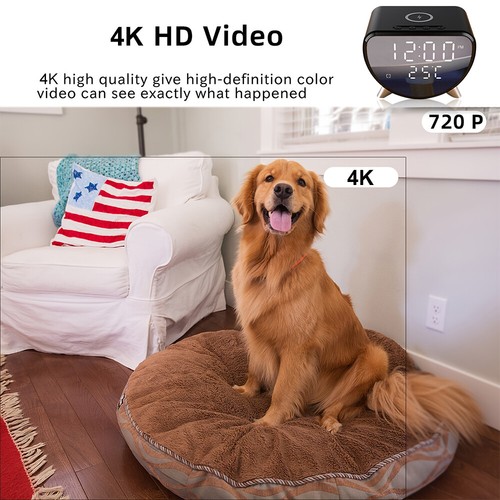 1080P HD Alarm Clock C amera Aluminum Alloy Home Security Surveillance - Picture 9 of 24
