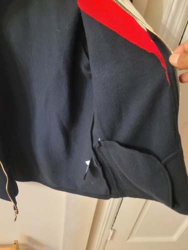 Tommy Hilfiger Red White Blue Full Zip Lightweight Jacket Sweatshirt Small - Picture 3 of 8