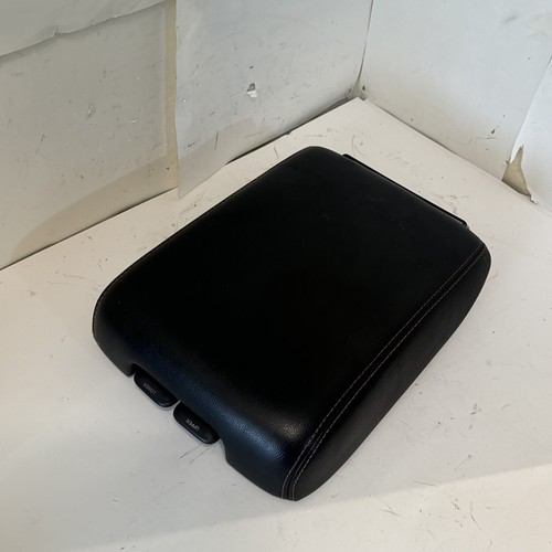 2021 NISSAN PATHFINDER CENTER CONSOLE LID ARMREST LEATHER COVER RED STITCH OEM - Picture 2 of 7