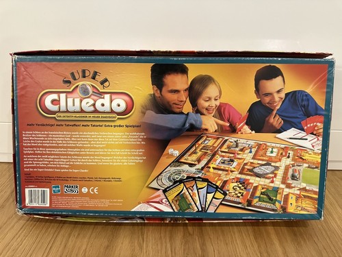 Super Cluedo Detektivspiel Brettspiel KOMPLETT Parker Hasbro - Bild 3 von 3
