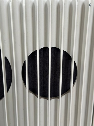 Vintage Retro Lautsprecher Paar im Industriellen Design HiFi Weiß - Photo 9/20