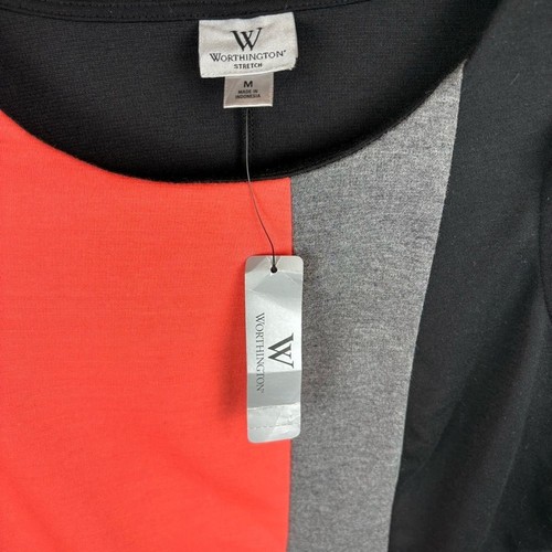NWT Worthington Sleeveless Colorblock Top - Picture 4 of 6
