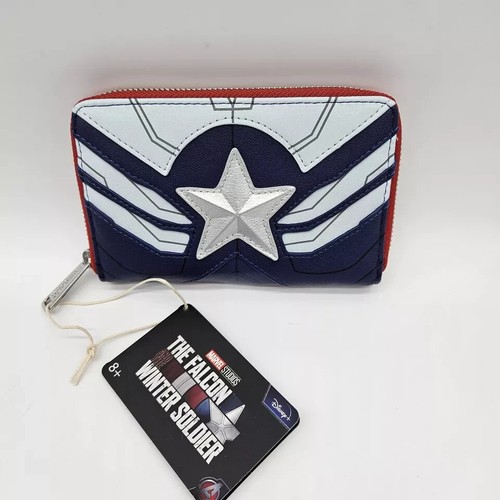 Loungefly Marvel Captain America Zip Around Wallet Falcon and the Winter Soldier - Picture 11 of 11