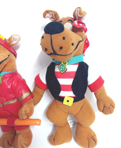 Scooby Doo Pirate And Fireman Plush Hanna Barbera Soft Stuffed Toys 1990's - Picture 3 of 5