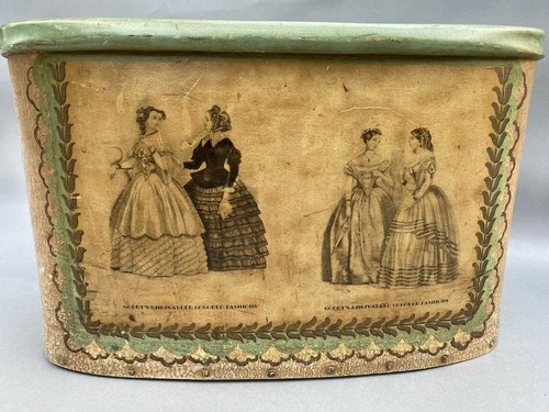 VINTAGE ANTIQUE ADVERTISING GODEY'S FASHION DECORATED MAGAZINE HOLDER - Picture 9 of 9