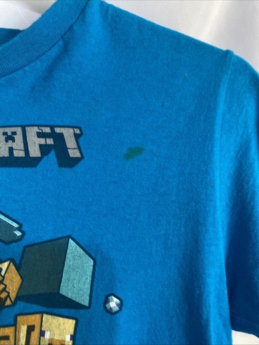 Minecraft Boys T Shirt YMBlue Video Game T Shirts Gamer Youth Short Sleeve - Picture 7 of 11