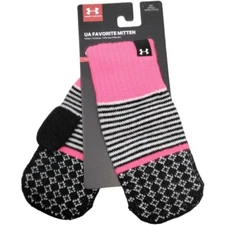 Under Armour UA Favorite ColdGear Mitten Youth One Size Pink