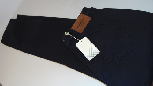 BORRELLI JEANS NAPLES TAILORING NEW 34-48 88 CM ROUND. LOGO LINING B-002 - Picture 5 of 6
