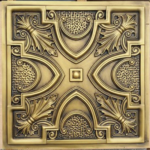 Details About Pl11 Faux Tin Painting Antiqued Ceiling Tiles Cafe Decor Wall Panels10tiles Lot