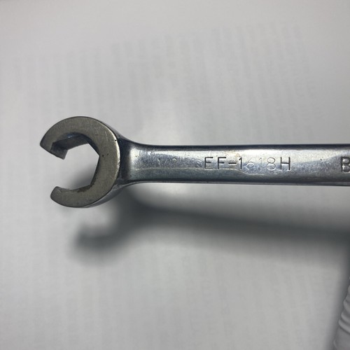 Vintage Bonney EF-1618H Flare Nut Line Wrench 1/2" X 9/16" USA - Picture 3 of 5