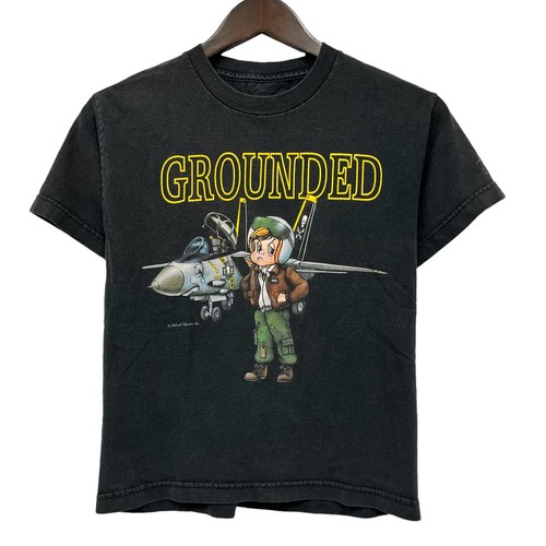 Vtg Labusch Skywear F-14 Tomcat Fantasy of Flight Youth Grounded T-Shirt Sz L/XL