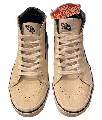 Vans Sk8 Hi Lighting Bolt Beige & Black Suede Size 7 Men’s Size 8.5 Women’s NWOB - Picture 2 of 4