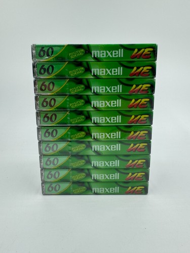 10er Set MC Maxell UE 60 Tape Cassettes leere unbespielte Kassetten NEU OVP - Bild 1 von 6