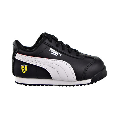 Puma SCUDERIA FERRARI ROMA Bambino Scarpe Nero-Bianco-Rosso Corsa 365237-07 | eBay