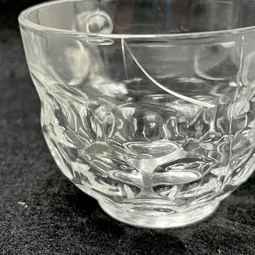 Jubilee Thumbprint Design - Punch Set - 11 Cups & Hooks - Federal Glass - Picture 16 of 16