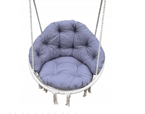 Cojín para Silla Colgante Nido de Cigüeña Papasan Huevo Columpio Balancin Ratán - Imagen 30 de 51