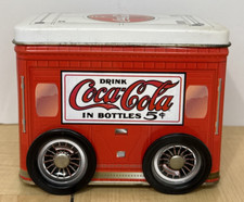Vintage Coca-Cola Tin Delivery Truck Container Collectible Coke Retro
