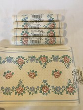  5 15' Rolls WB758 Floral Wallpaper Border Vintage Prepasted Washable