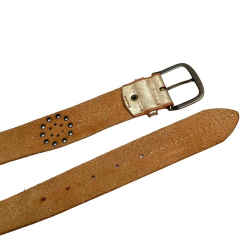 AE American Eagle leather studded belt sz M western boho - Picture 5 of 8