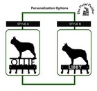 French Bulldog Personalized Key and Leash Holder – 5 Hooks - Made in the Usa