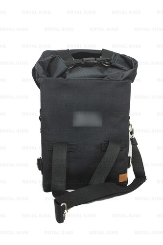 Military Pannier Bag Pair "With Saddle Stay For Royal Enfield Classic 650" - Picture 5 of 15