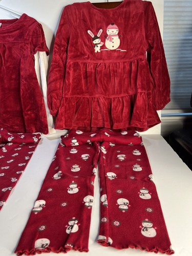 Vintage 2 Gymboree Girls Size 4 Tops ,5Tleggings—Red Panda And Red Snowman&bunny - Picture 5 of 23