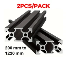 2PCS 2040 Aluminum Extrusion Profile V Slot Linear Rail EU Standard 200-1220mm