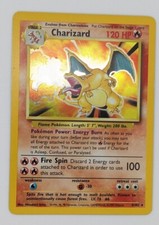 Pokémon TCG Charizard Base Set 4/102 Holo Unlimited Holo Rare
