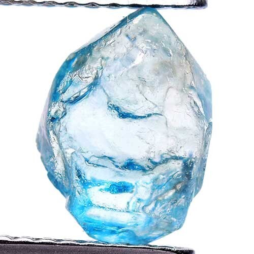 TOP WENN MAKELLOS 3,35ct BEHEIZTER BLAUER ZIRKON RAU 100%NATÜRLICHE FACETTE NR! - Bild 3 von 3