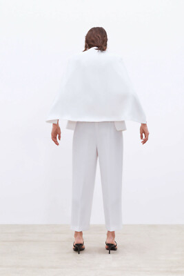 Zara cape jacket white cheap