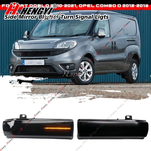 FOR FIAT DOBLO 263 2009+ VAUXHALL COMBO D 2012+ LED SIDE WING MIRROR INDICATOR - Picture 4 of 13