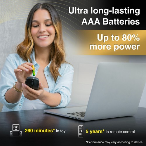 AAA Batteries Ultra GP Batteries 36 Pack 10 year shelf life long expiry date - Picture 12 of 12