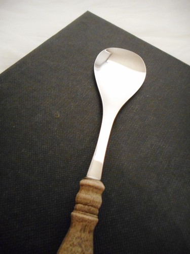 1 Löffel ★Eislöffel WMF Cromargan Burgund★Dessertlöffel Holzgriff Besteck 14cm👍 - Bild 5 von 20