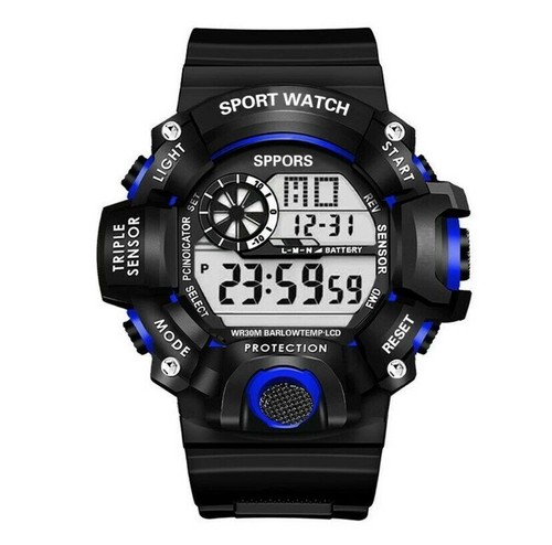 Relojes para hombre cara grande militar ejército caminar deportes digital LED a prueba de golpes - Imagen 16 de 19