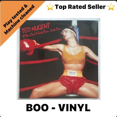 Ted Nugent - If You Can't Lick Em...Lick Em - Vinyl Record Hard Rock EX / EX