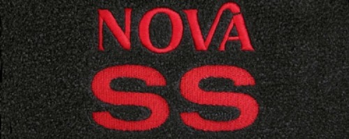 Lloyd Mats ® - Velourtex Black Front Floor Mats for Chevy II Nova SS