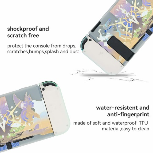 Moncon Protective Case for Nintendo Switch Cat Cartoon Transparent Shell Cover - Picture 2 of 9