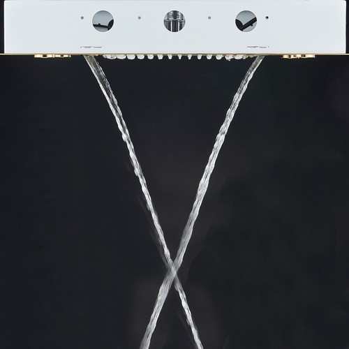 Gold Rain Shower Head Combo LED Rainfall&Waterfall Shower Faucet Ceiling Mounted - Picture 5 of 13