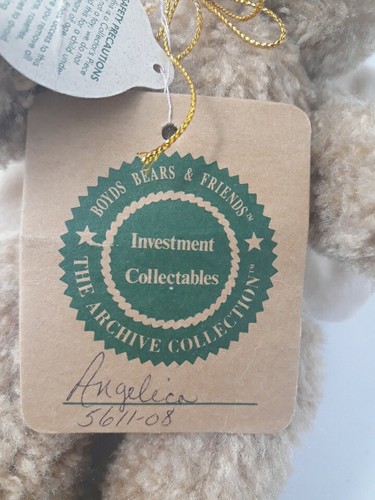 Boyds Bears Angel Jointed Plush Stuffed Animal Angelica 5611-08 Invesment - Picture 4 of 11