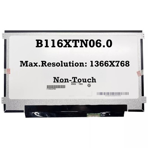 Solo Pantalla LCD No Táctil 11.6" LCD B116XTN06.0 TN Matrix eDP HD 1366X768 - Imagen 2 de 2